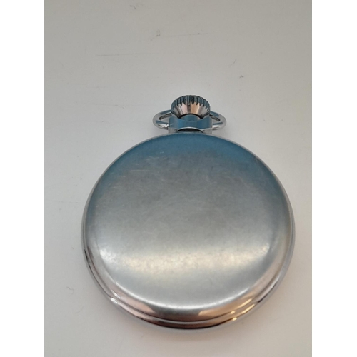 379 - Services Army Pocket Watch. Requires Service. Ticks but Stops.