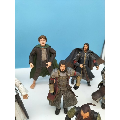 380 - Lord of the Rings Figures (9). Tallest 21cm.