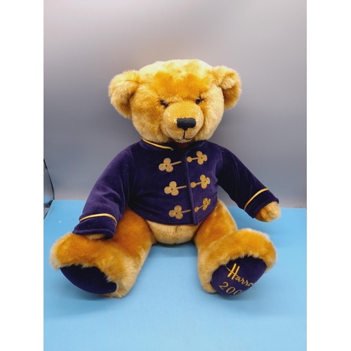 490 - Harrods 2000 Millennium Teddy Bear. 34cm High Sitting.