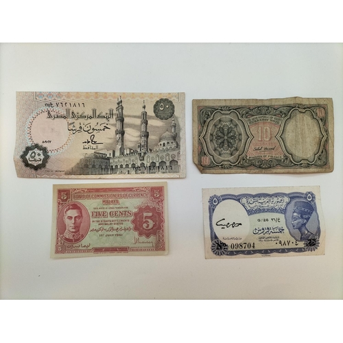 576 - Collection of Mixed Bank Notes to include 1st July 1941 Board of Commissioners of Currency, Malaya F... 