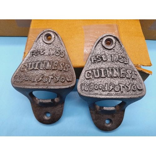 649 - Boxed Cast Metal Guinness Bottle Openers (10).