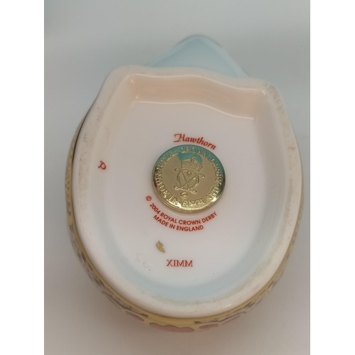 91 - Boxed with Certificate Royal Crown Derby 'Hawthorn Mother Hedgehog' Limited Edition Paperweight with... 