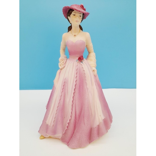 165 - Coalport Age of Elegance 23cm Figure of the Year 1995 'Evening Promenade'.