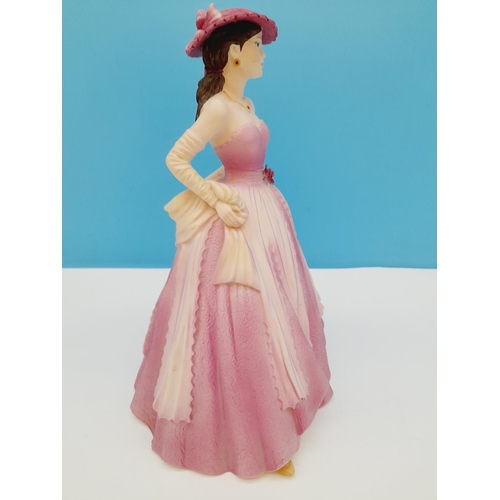 165 - Coalport Age of Elegance 23cm Figure of the Year 1995 'Evening Promenade'.