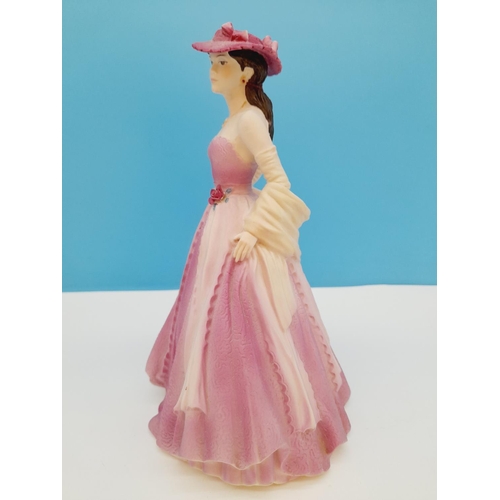 165 - Coalport Age of Elegance 23cm Figure of the Year 1995 'Evening Promenade'.