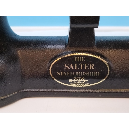 234 - Set of Salter Scales with Weights (2 Missing). 18cm High, 26cm x 11cm.