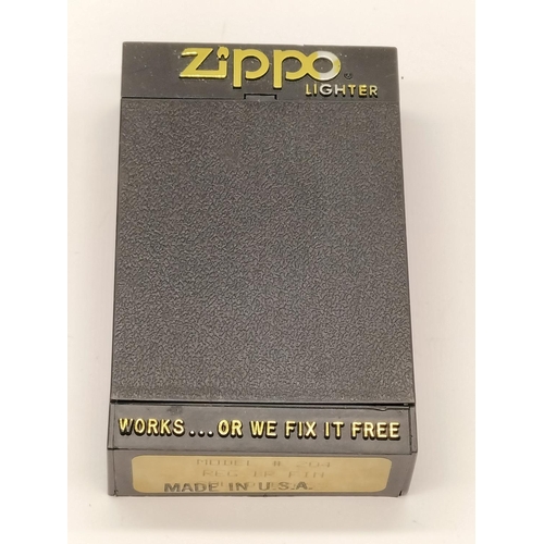 289 - Zippo Slim Lighter in Case. Slight Use.