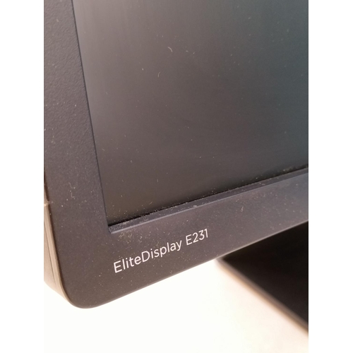 294 - HP Elite Display E231 PC Monitor Screen. 54cm x 33cm. Collection Only.