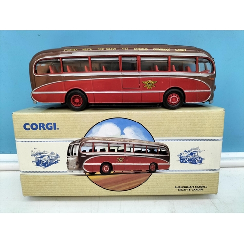 335 - Boxed Corgi Public Transport Buses (2), No 97213 Leyland Tiger and 97171 Burlingham Seagull.