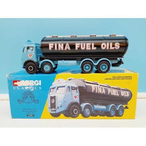 345 - Boxed Die Cast Trucks (3) - Corgi No TY86656 Mr Kipling Box Truck, Corgi 27201 Fina Fuel Atkinson El... 