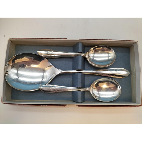 355 - Collection of Boxed Plated Ware Items to include Dessert Spoons, Egg Cups, etc.