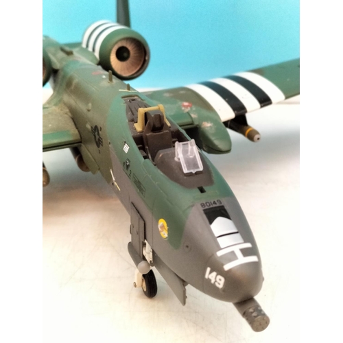 164 - Franklin Mint Armour Collection 1:48 Scale A-10 Warthog. 10cm High, 34cm x 36cm.