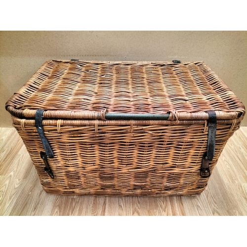 36 - Large Rattan Wicker Trunk 53cm High, 91cm x 54cm. Collection Only.