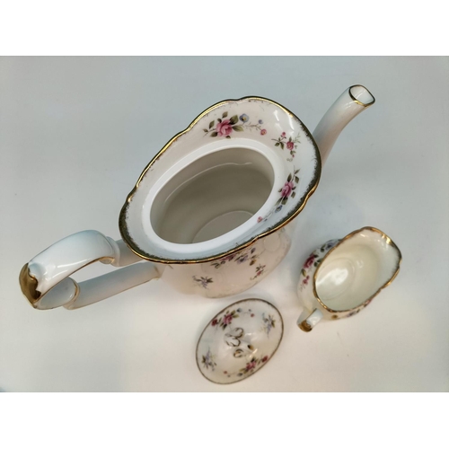 37 - Royal Albert 20 Piece Coffee Set in the 'Tenderness' Pattern. Seconds Quality.