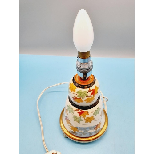 40 - Vintage Japanese Ceramic 23cm Table Lamp. c1940's. W/O