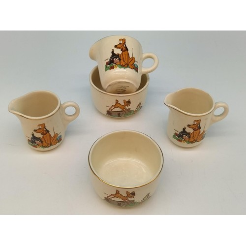 230 - Beswick Disney 20 Piece Child's Nursery Part Tea Set to include Trios (5), Jugs, Bowls, etc.