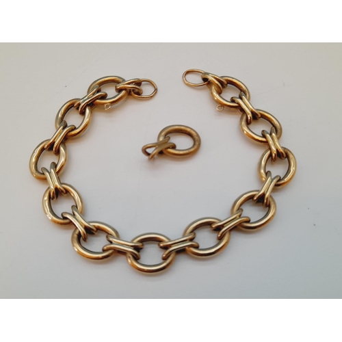 16 - 9ct Gold Scrap/Repair Bracelet (Unmarked but Tested). 18.4 Grams.