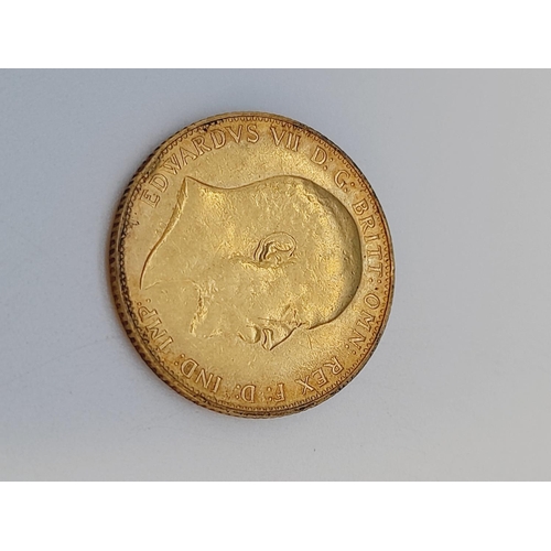 2 - Full Gold Sovereign, Edward 1908.