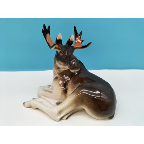 60 - Lomonosov (Russia) Figure of a Moose. 15cm High, 18cm x 12cm.