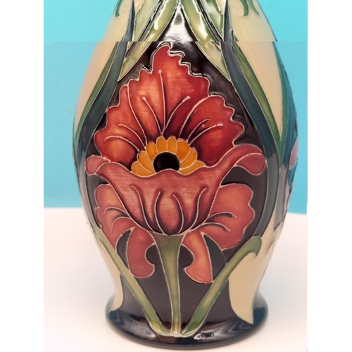 8 - Moorcroft 'Burslem Poppy' 26cm Vase by Rachel Bishop 2011