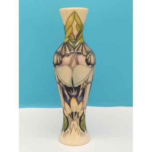 17 - Moorcroft Trial 'Indigo Lace' 21cm Vase by Vicky Lovatt.