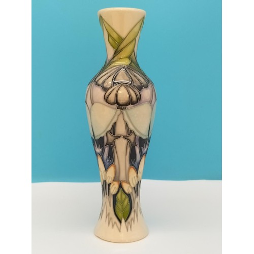 17 - Moorcroft Trial 'Indigo Lace' 21cm Vase by Vicky Lovatt.