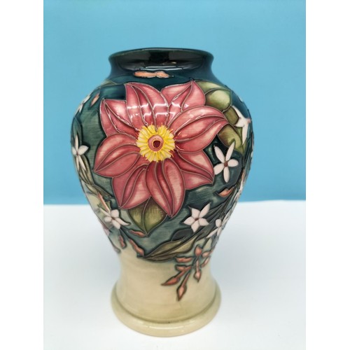 56 - Moorcroft 'Travellers Joy' 16cm Vase. 2003.