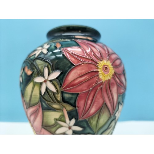 56 - Moorcroft 'Travellers Joy' 16cm Vase. 2003.