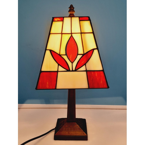 13 - Tiffany Style 43cm Table Lamp W/O.