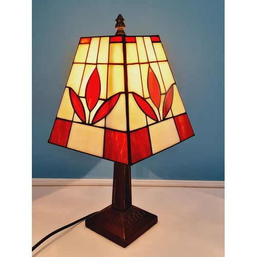 13 - Tiffany Style 43cm Table Lamp W/O.