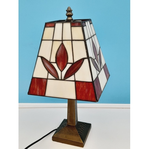 13 - Tiffany Style 43cm Table Lamp W/O.