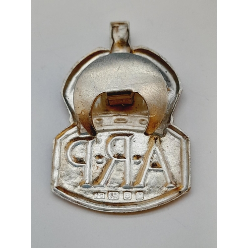 26 - Silver Hallmarked (London) ARP Badge.