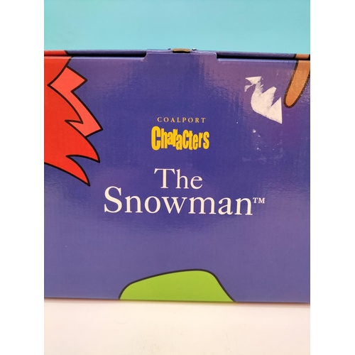 4 - Boxed Coalport The Snowman Collection Figure 'The Adventure Begins'. 13cm x 13cm.