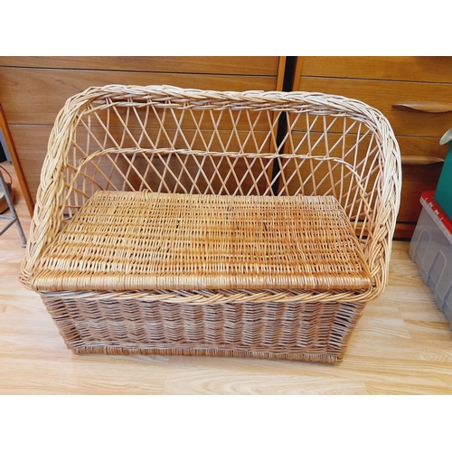 45 - Child's Wicker Trunk Seat. 52cm High, 82cm x 43cm. Collection Only.