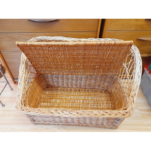 45 - Child's Wicker Trunk Seat. 52cm High, 82cm x 43cm. Collection Only.