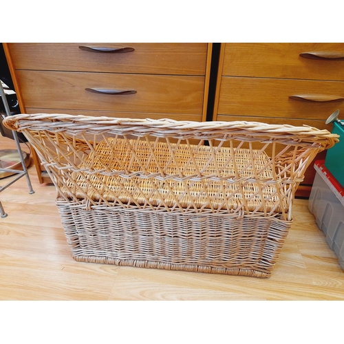 45 - Child's Wicker Trunk Seat. 52cm High, 82cm x 43cm. Collection Only.