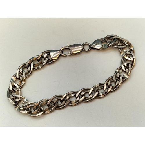 55 - Silver 925 Curb Bracelet. 7