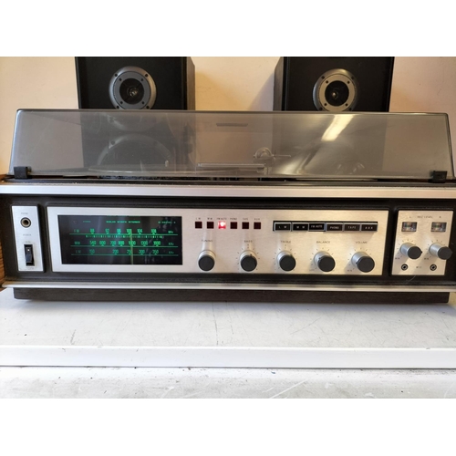 126 - Sanyo Stereo Music Centre Model No G-2601 KL-2. Powers Up and W/O plus 2 x Sony Speakers. Requires S... 