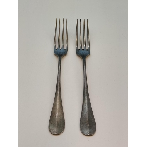 127 - 2 x Silver (Tested) Forks by Christofle. 88 Grams.