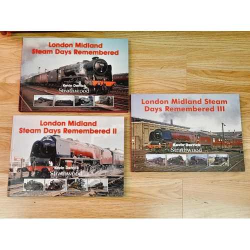 129 - Collection of Railway Related Reference Books to include London Midland Steam Days Remembered Volume... 