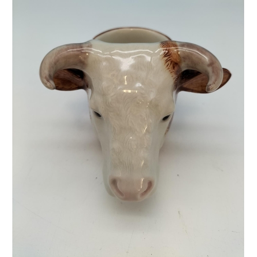 135 - Collection of Ceramics and Glass to include Quail Pottery Hereford Bull's Head Egg Cup, Hand Painted... 