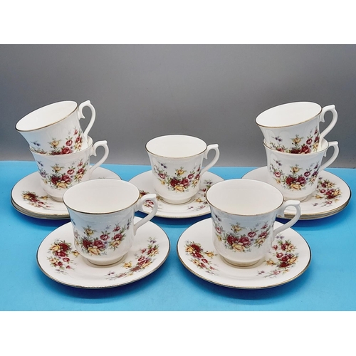 190 - 2 Boxes of Mixed Cups and Saucers to include Queen Anne, Duchess China, Staffordshire, etc