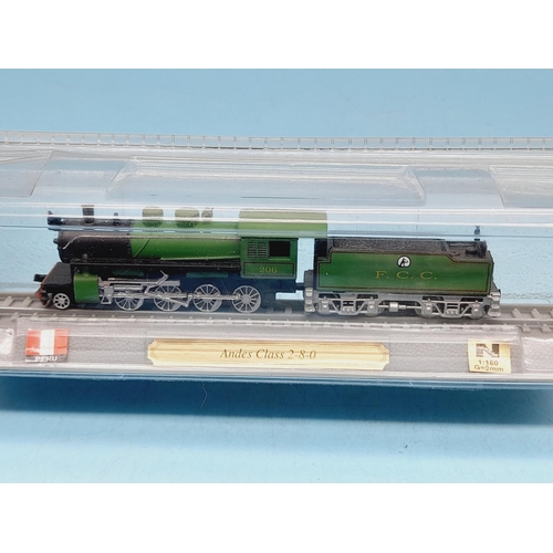 196 - Del Prado 'N' Gauge Model Trains 'Locomotives of the World' (10) to include ETR 500, EF210, Renfc 31... 