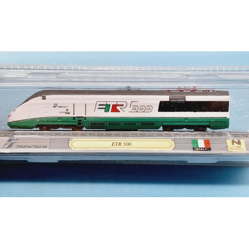 196 - Del Prado 'N' Gauge Model Trains 'Locomotives of the World' (10) to include ETR 500, EF210, Renfc 31... 