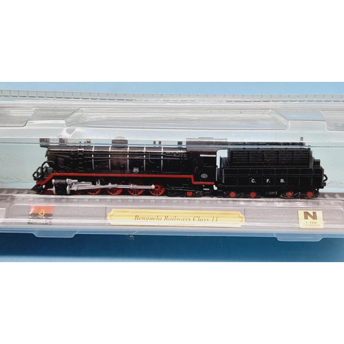 196 - Del Prado 'N' Gauge Model Trains 'Locomotives of the World' (10) to include ETR 500, EF210, Renfc 31... 