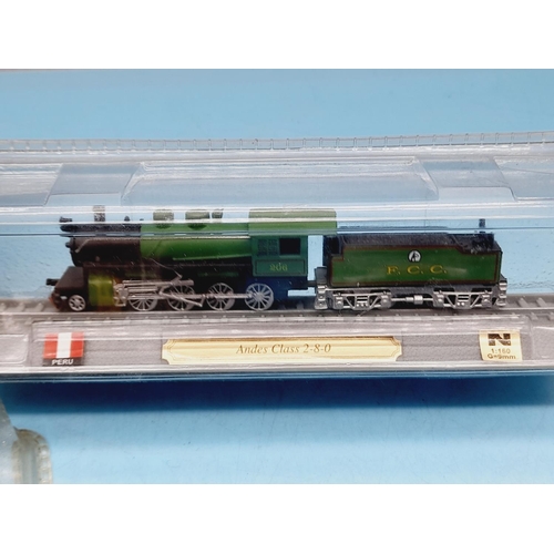 196 - Del Prado 'N' Gauge Model Trains 'Locomotives of the World' (10) to include ETR 500, EF210, Renfc 31... 