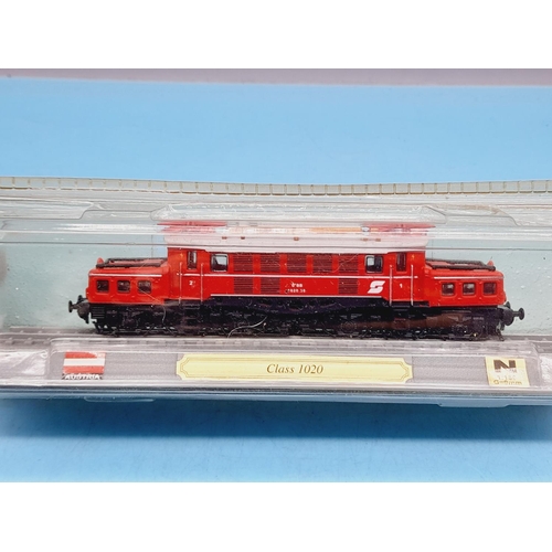 196 - Del Prado 'N' Gauge Model Trains 'Locomotives of the World' (10) to include ETR 500, EF210, Renfc 31... 