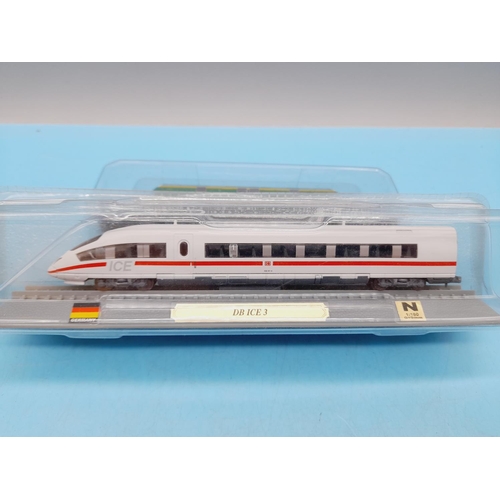 216 - Del Prado 'N' Gauge Model Trains 'Locomotives of the World' (10) to include E402B, NSWGR C38, Amtrak... 