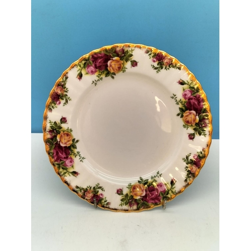 251 - Royal Albert 'Old Country Roses' 21cm Salad/Dessert Plates (6). Seconds Quality.