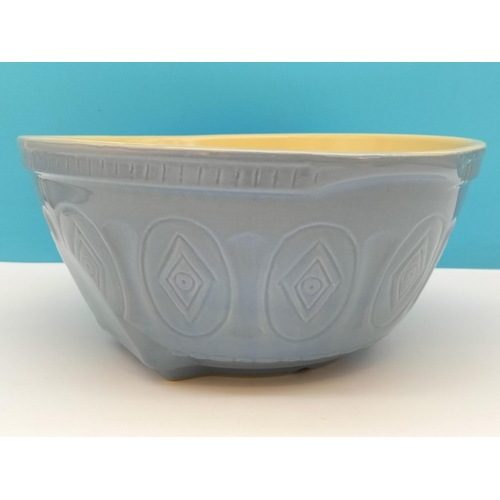 257 - 4.5L Pale Blue and Cream Kitchen Craft Mixing Bowl. 28cm Diameter, 13.5cm High.